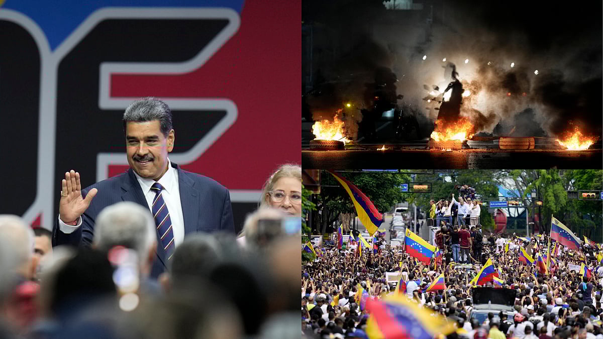 | Photo: AP : Venezuela Cuts Ties Cut With 7 Countries Over Poll Rigging Allegations; 11 Dead Amid Protests 
